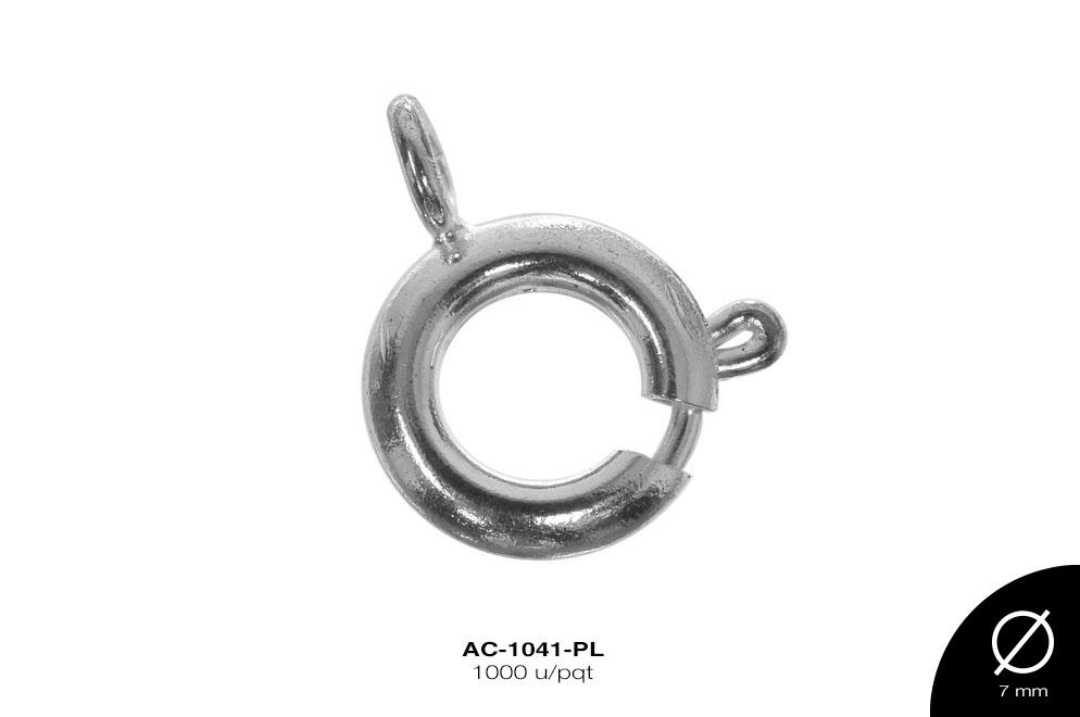 RIAZA CIRC 7 mm REF: 7016 PLATA 1000 u/pqt