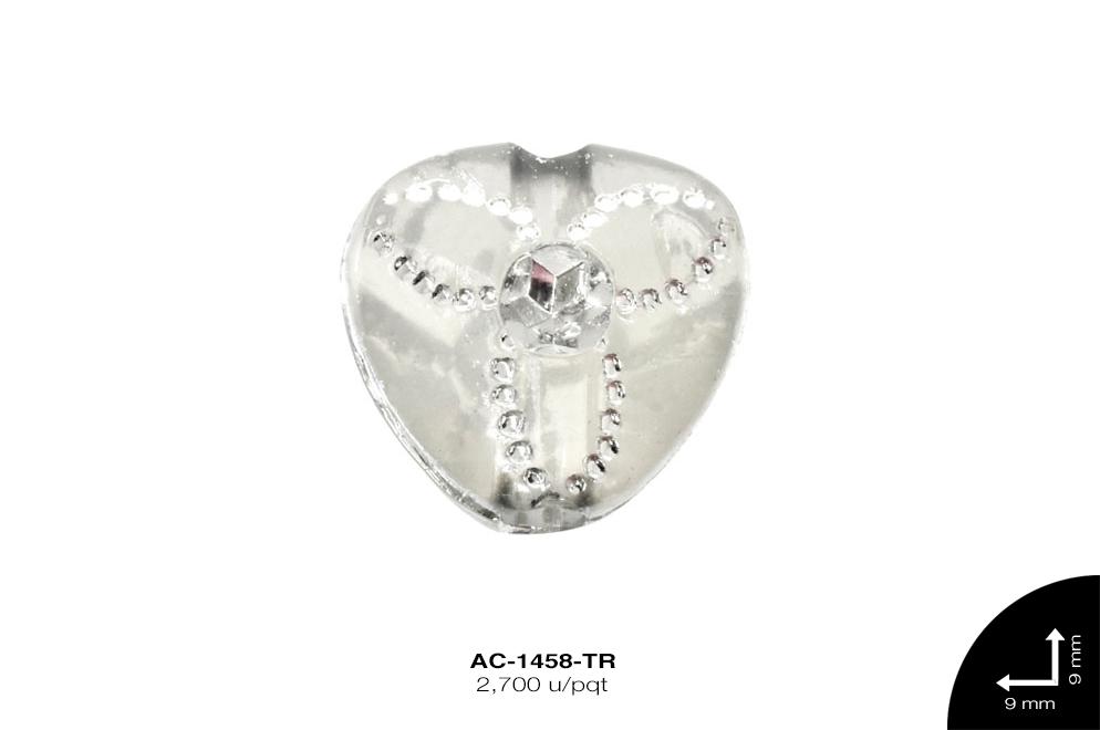 SEPARADOR ACR DIAM CORAZON 9mm TRANSPARENTE 2700 u/pqt(lb)