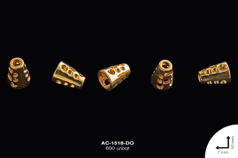 Sep Metalico Huecos 10mm Ref:1006 DORADO 690 u/pqt(.5kg)