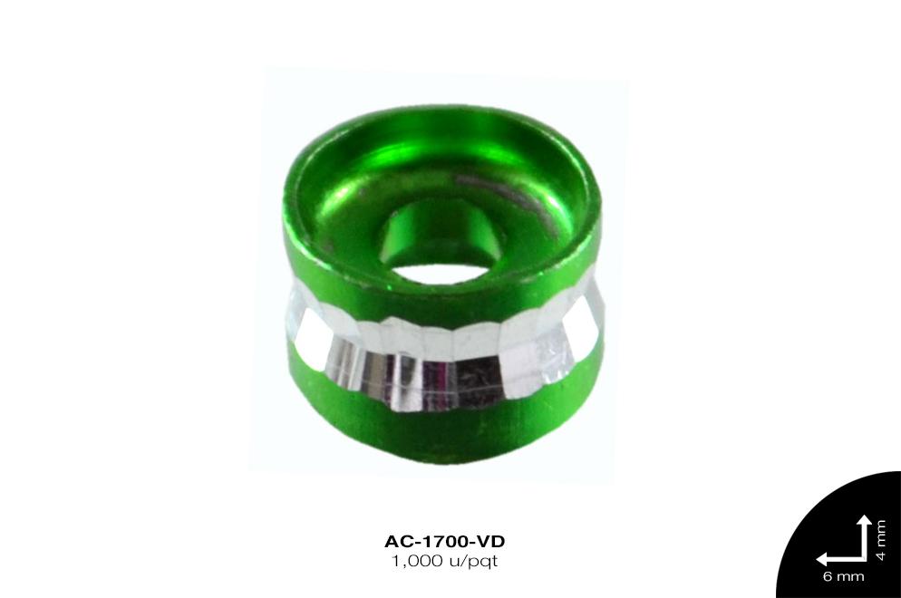 SEP ALUMINIO DIAMANTADO REF: 11-515 VERDE 1000 u/pqt