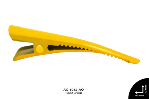 PINZA PICO DE GARZA CURVA REF:  4.5 cm AMARILLO 1000 u/pqt