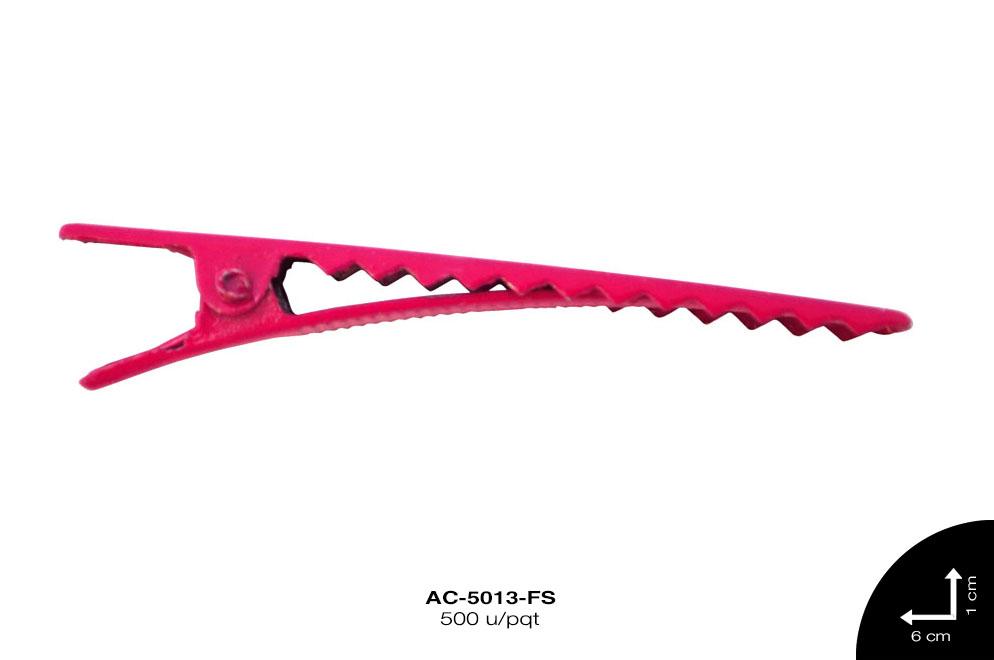 PINZA PICO DE GARZA PLANA REF:  6 cm FUCSIA 500 u/pqt