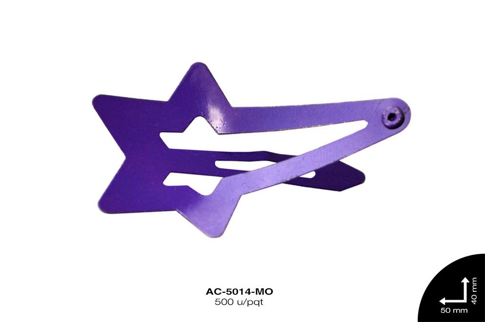 PINZA TIC TAC ESTRELLA REF:  5 cm MORADO 500 u/pqt