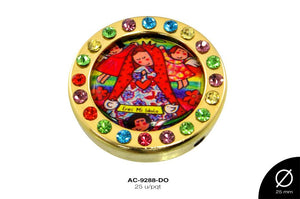 SEP RELIG RED VIRGEN 25mm REF: 5295-1 DORADO 25 u/pqt