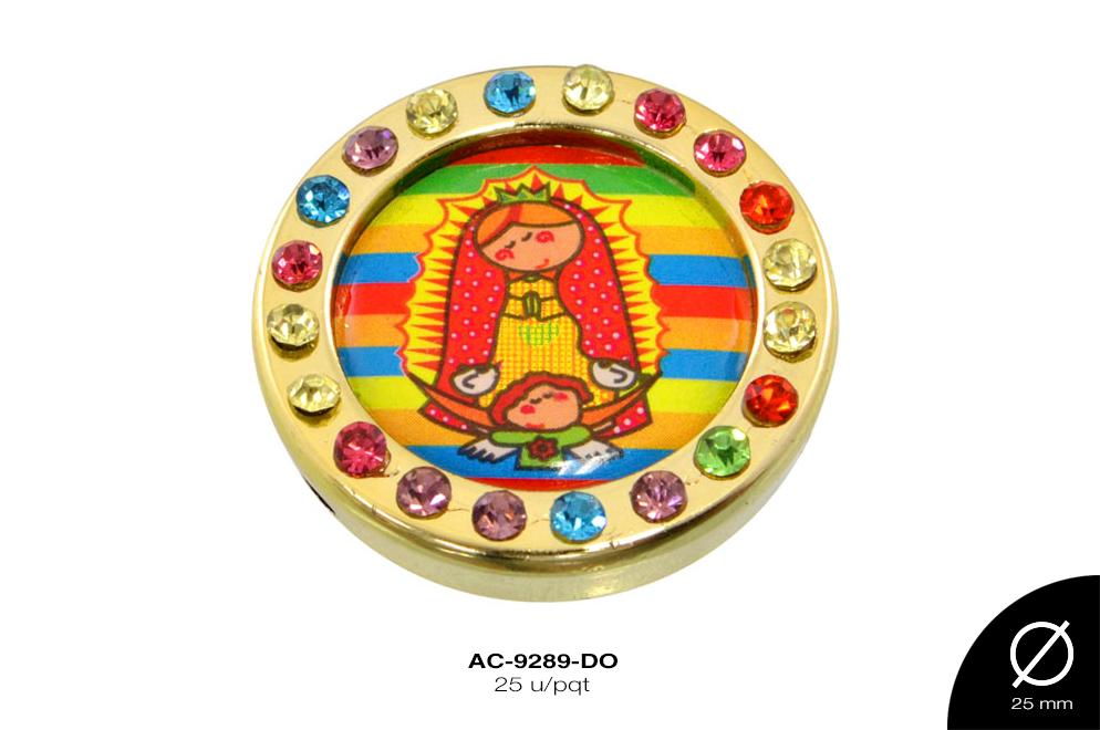 SEP RELIG RED VIRGEN 25mm REF: 5295-2 DORADO 25 u/pqt