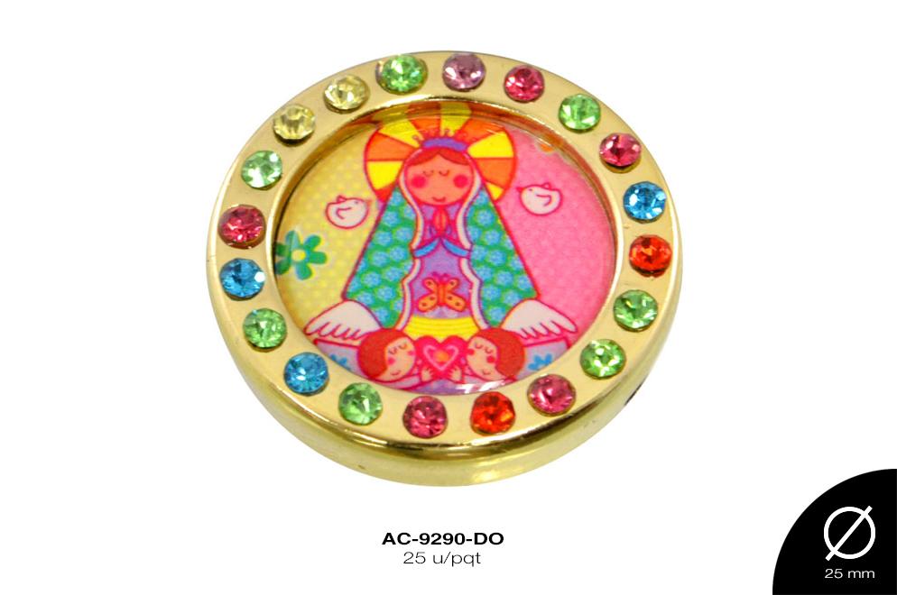 SEP RELIG RED VIRGEN 25mm REF: 5295-3 DORADO 25 u/pqt