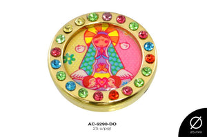 SEP RELIG RED VIRGEN 25mm REF: 5295-3 DORADO 25 u/pqt