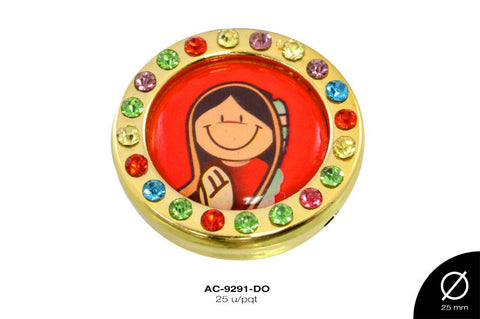 SEP RELIG RED VIRGEN 25mm REF: 5295-4 DORADO 25 u/pqt