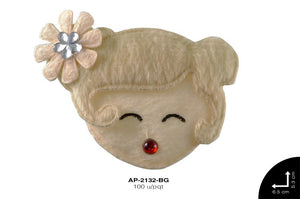 APLIC CARITA CHINA 50mm REF: 174# BEIGE 100 u/pqt