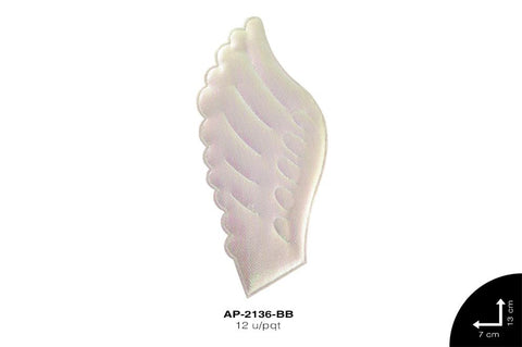 APLIC ALAS ANGEL REF: 13.3X7cm BLANCO BOREAL 12 u/pqt