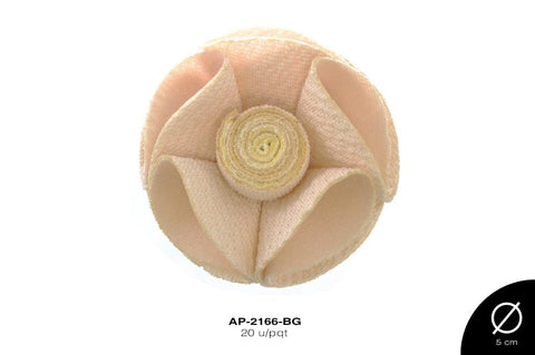 APLIC FLOR CORRUG 48mm REF: 1031-10 BEIGE 20 u/pqt