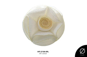 APLIC FLOR CORRUG 48mm REF: 1031-10 BLANCO 20 u/pqt