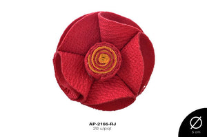 APLIC FLOR CORRUG 48mm REF: 1031-10 ROJO 20 u/pqt