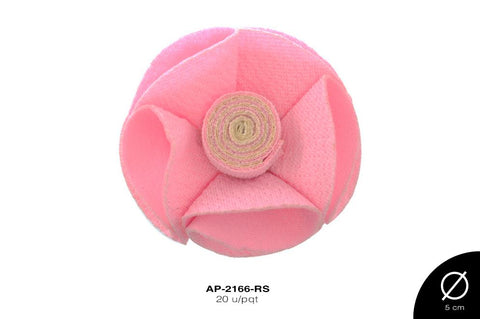 APLIC FLOR CORRUG 48mm REF: 1031-10 ROSA 20 u/pqt