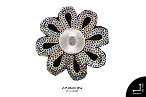 APLIC BORD LENT FLOR REF: #34 PLATA OLEOG 20 u/pqt