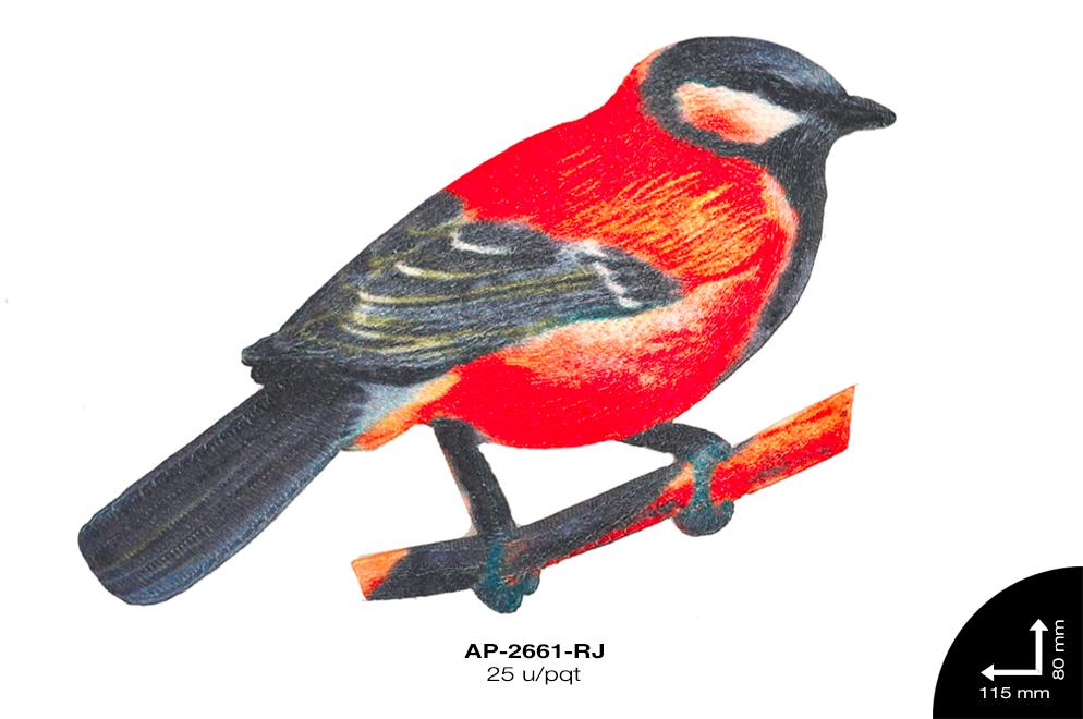 APLIC BORD PAJARO 11.5cm REF: PPA-1 ROJO 25 u/pqt