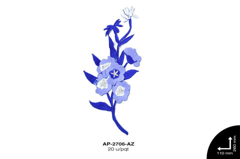 APLIC F. BORD PL REF: 1697 AZUL 20 u/pqt