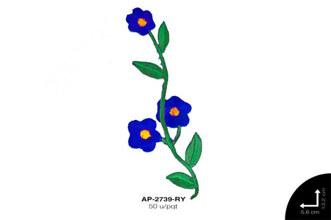 APLIC F. BORD MINIX3 13.2X5.6cm REF: P6029 AZUL REY 50 u/pqt