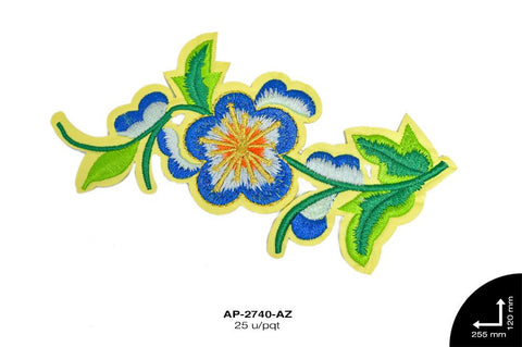 APLIC F. BORD FLOR 15cm REF: PFL-8 AZUL 25 u/pqt