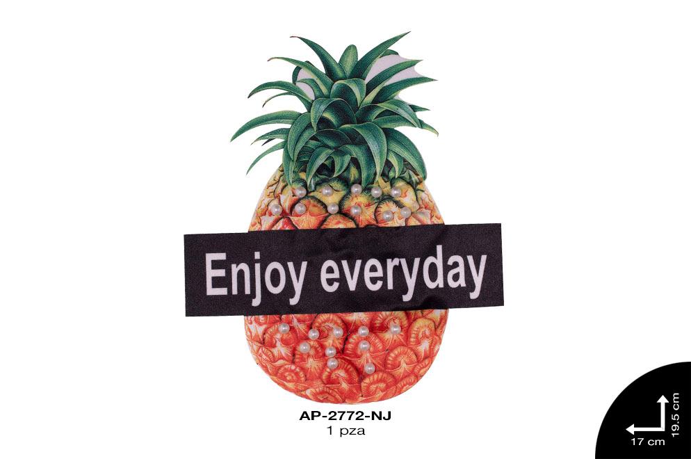 Ap Piña Perla tela Enjoy Every Day 17x19.5cm AEP-2 NARANJA p