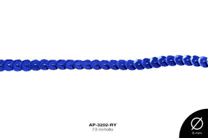 TIRA LENT CONCAVA REF: 6 mm AZUL REY 73 m/rollo