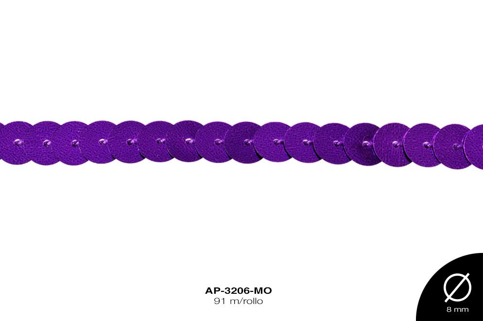 TIRA LENT PLANA REF: 8mm MORADO 91 m/rollo