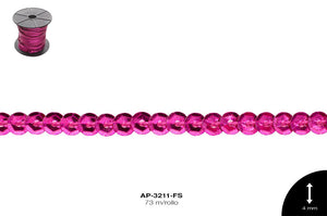 TIRA LENT CONCAVA REF: 4 mm FUCSIA 73 m/rollo