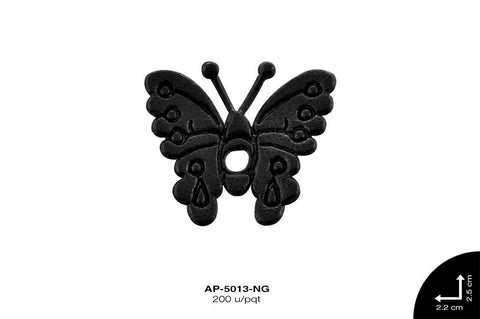 APLIC CUERO MARIPOSA REF:AC-13 NEGRO 200 u/pqt