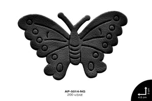 APLIC CUERO MARIPOSA REF:AC-14 NEGRO 200 u/pqt