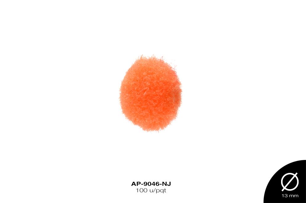 POM-POM 13mm NARANJA 100 u/pqt