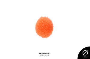 POM-POM 13mm NARANJA 100 u/pqt