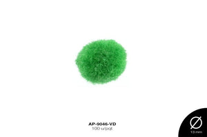 POM-POM 13mm VERDE 100 u/pqt