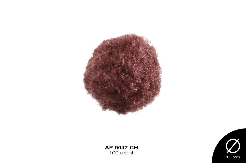 POM-POM 18mm CHOCOLATE 100 u/pqt