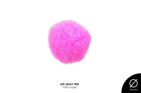 POM-POM 18mm ROSA 100 u/pqt