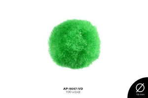 POM-POM 18mm VERDE 100 u/pqt