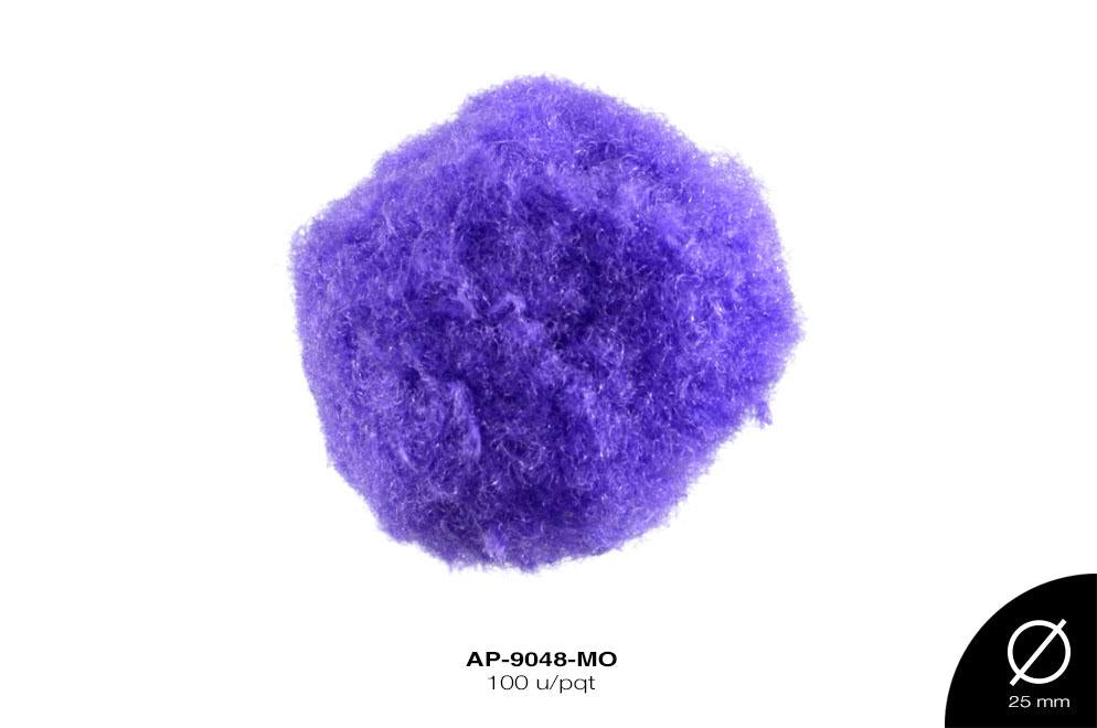 POM-POM 25mm MORADO 100 u/pqt