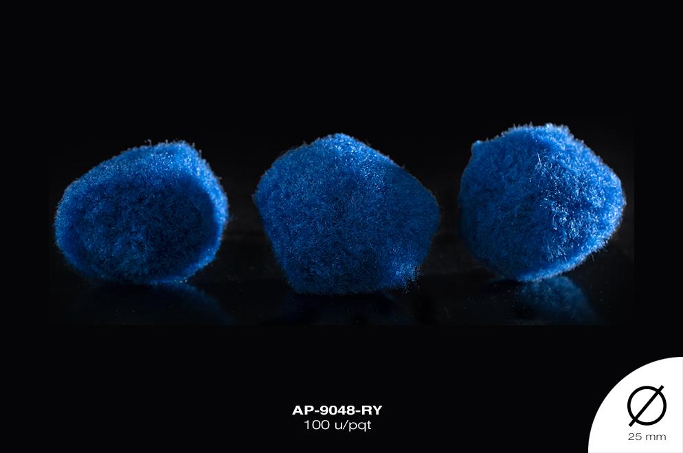 POM-POM 25mm AZUL REY 100 u/pqt