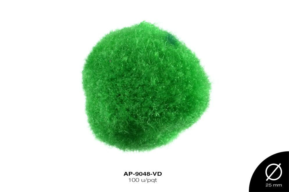 POM-POM 25mm VERDE 100 u/pqt