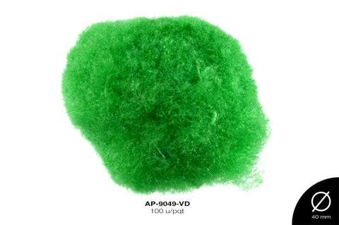 POM-POM 40mm VERDE 100 u/pqt