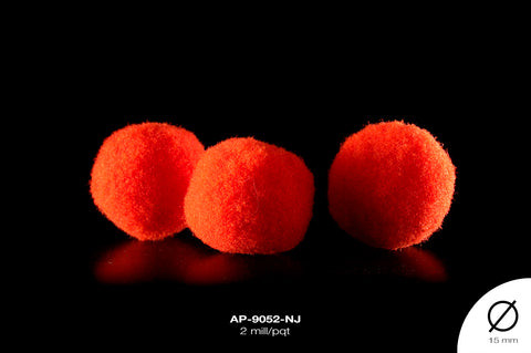 POM-POM 15mm REF: POM-1.5 NARANJA 2 MILL/PQT