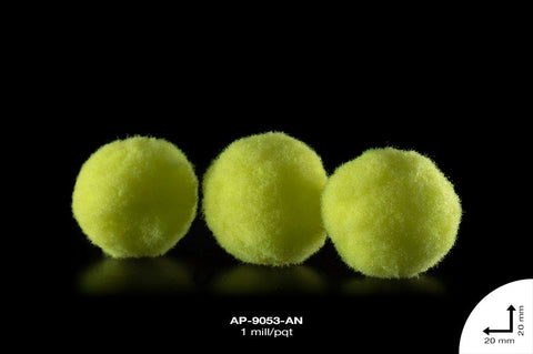 POM-POM 20mm REF: POM-2 VERDE NEON 1 MILL/PQT