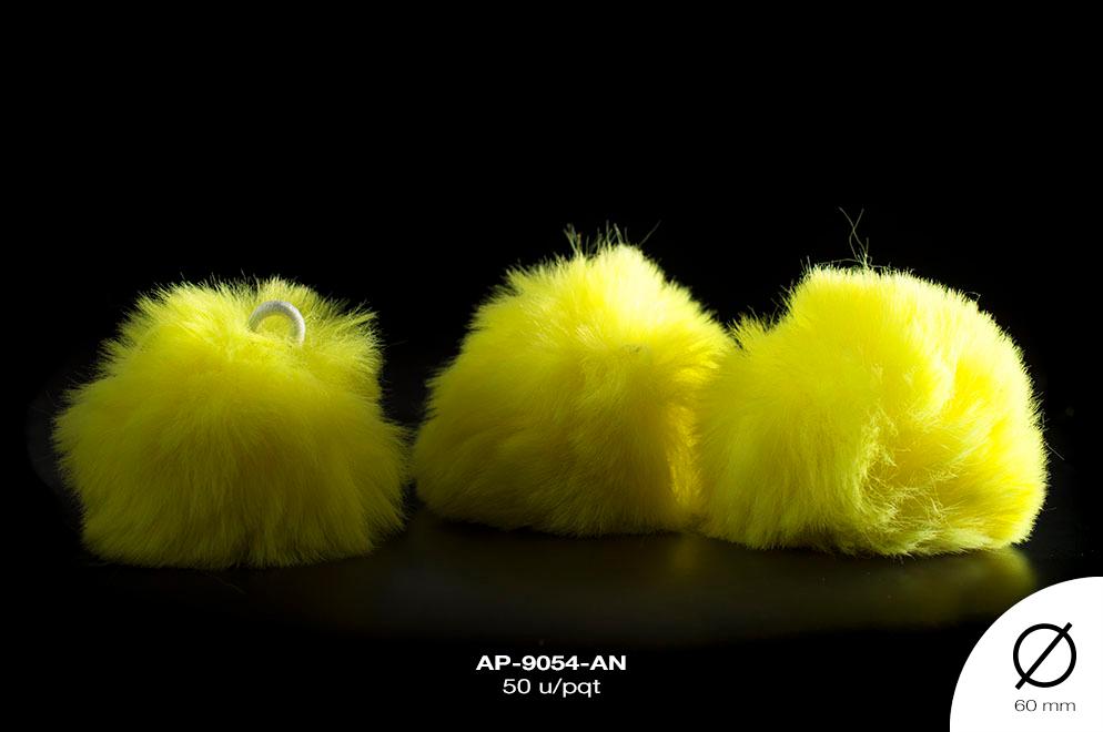 POMPON REF: 6CM AMARILLO NEON 50 U/PQT