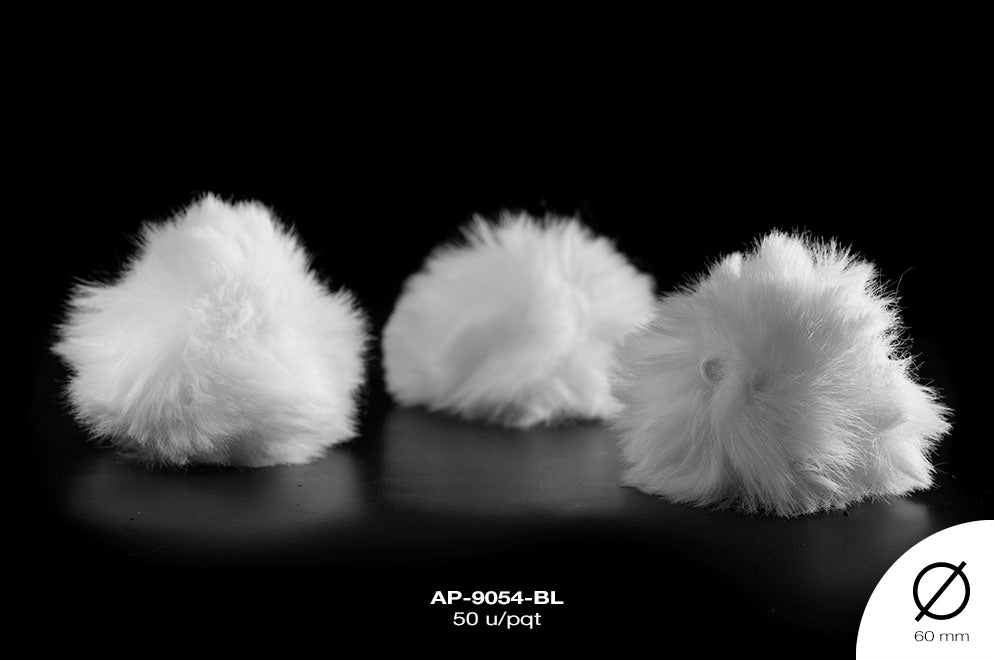 POMPON REF: 6CM BLANCO 50U/PQT