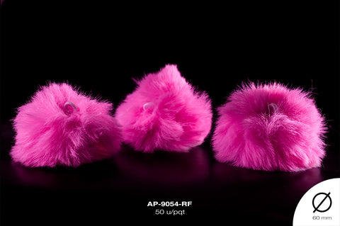 POMPON REF: 6CM ROSA FUERTE 50U/PQT