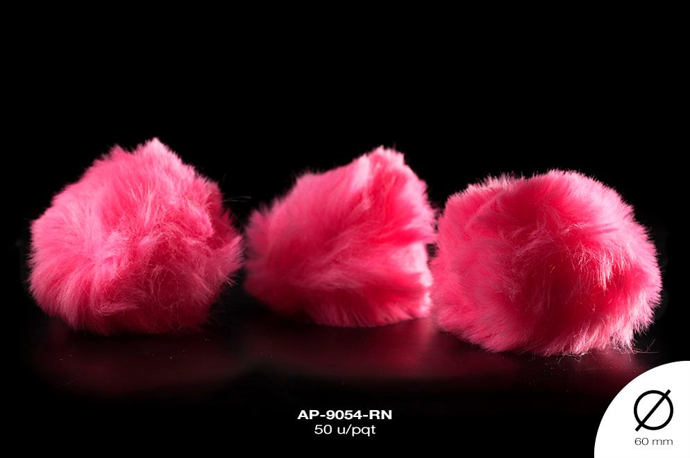 POMPON REF: 6CM ROSADO NEON 50U/PQT