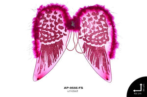 ALAS ANGEL PLUMA-LUREX REF: HA271 FUCSIA unidad