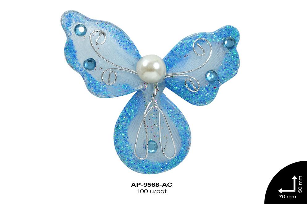 ANGEL VELO DIAMANTINA REF: SC0-07-125 AZUL CELESTE 100 u/pqt