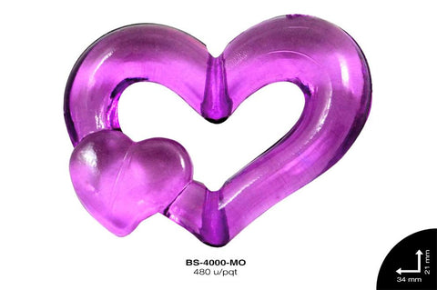 ACRILICO TRANSP 2 CZN 20mm REF: 374 MORADO 480 u/lb