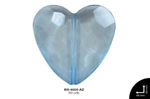 ACRILICO TRANSP CZN 40mm REF: 1143 AZUL 60 u/lb