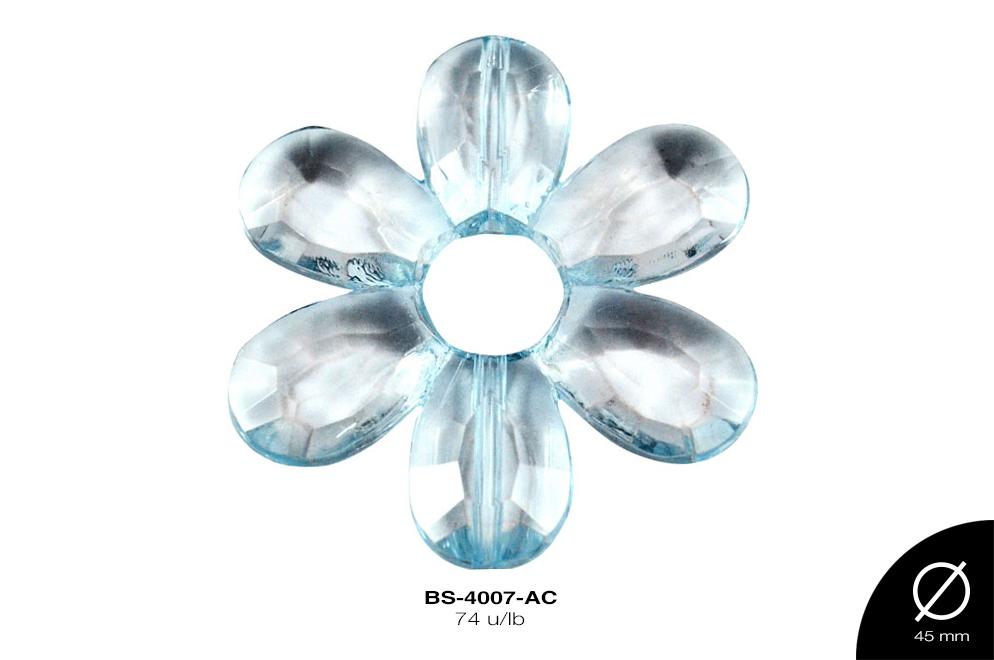 ACRILICO ACANSP FLOR 45mm REF: 1145 AZUL CELESTE 74 u/lb